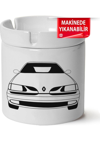 Megane 1 Baskılı Porselen At-Söndür Küllük (Kl-Otmbl-Rnlt)
