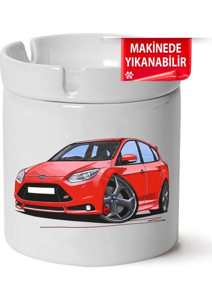 Çakılap Ford Focus Mk3 Baskılı Porselen At-Söndür Küllük (Kl-Otmbl-Frd)