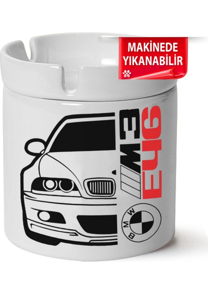 Çakılap Bmw E46 Baskılı Porselen At-Söndür Küllük (Kl-Otmbl-Bmw)