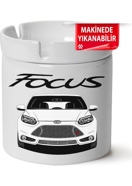 Çakılap Ford Focus Mk3 Baskılı Porselen At-Söndür Küllük (Kl-Otmbl-Frd)