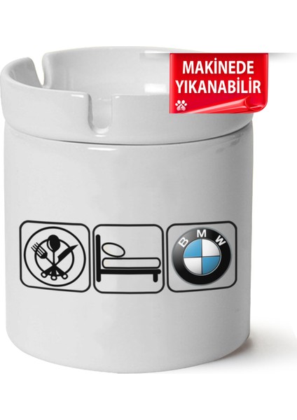 Bmw Logo Baskılı Porselen At-Söndür Küllük (Kl-Otmbl-Bmw)