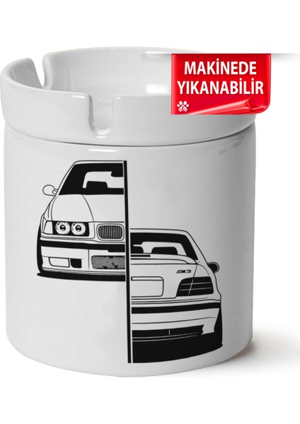 Çakılap Bmw E36 Baskılı Porselen At-Söndür Küllük (Kl-Otmbl-Bmw)