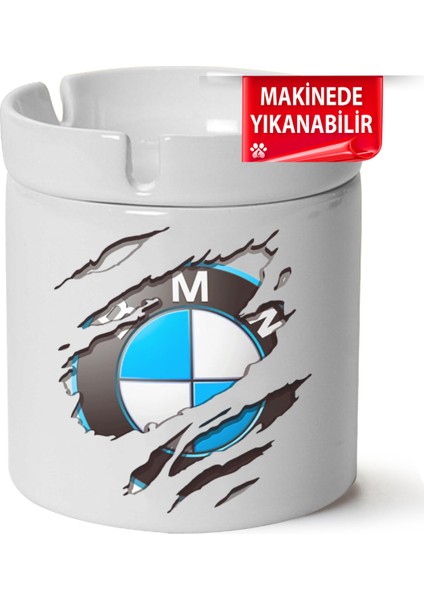 Çakılap Bmw Logo Baskılı Porselen At-Söndür Küllük (Kl-Otmbl-Bmw)