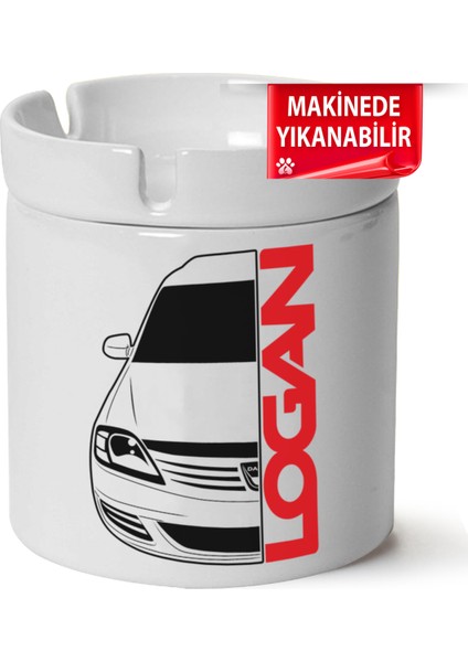 Çakılap Dacia Logan Baskılı Porselen At-Söndür Küllük (Kl-Otmbl-Dc)
