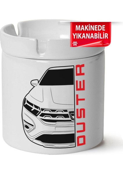 Çakılap Dacia Duster Baskılı Porselen At-Söndür Küllük (Kl-Otmbl-Dc)
