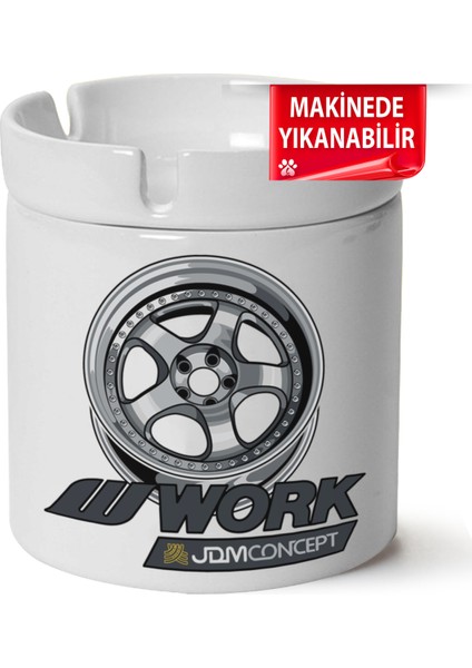 Çakılap Wolk Racing Baskılı Porselen At-Söndür Küllük (Kl-Otmbl-Mdfy)
