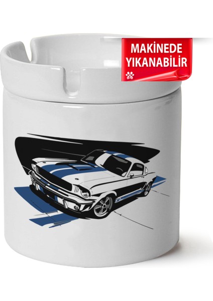 Çakılap Ford Masteng Baskılı Porselen At-Söndür Küllük (Kl-Otmbl-Frd)
