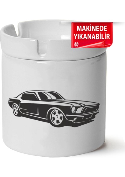 Çakılap Ford Masteng Baskılı Porselen At-Söndür Küllük (Kl-Otmbl-Frd)