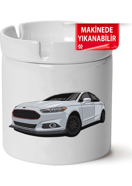 Çakılap Ford Mondeo Mk5 Baskılı Porselen At-Söndür Küllük (Kl-Otmbl-Frd)