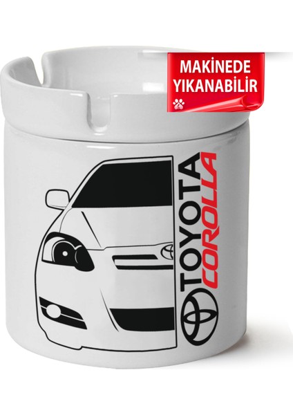 Toyota Corolla E120 Baskılı Porselen At-Söndür Küllük (Kl-Otmbl-)