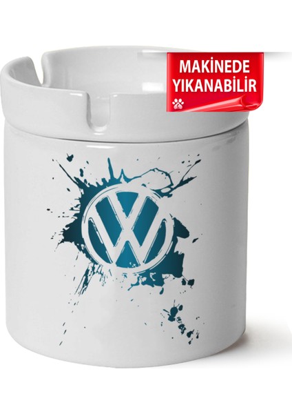 Vw Logo Baskılı Porselen At-Söndür Küllük (Kl-Otmbl-Vw)