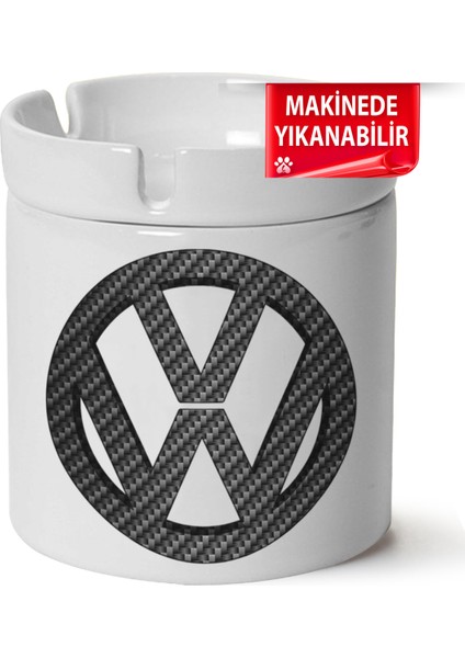 Vw Logo Baskılı Porselen At-Söndür Küllük (Kl-Otmbl-Vw)