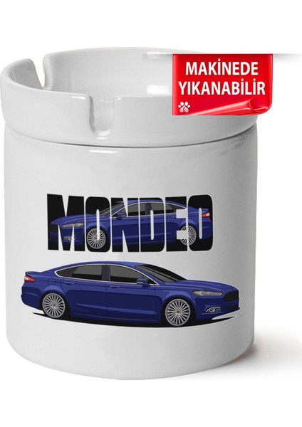 Çakılap Ford Mondeo Mk5 Baskılı Porselen At-Söndür Küllük (Kl-Otmbl-Frd)