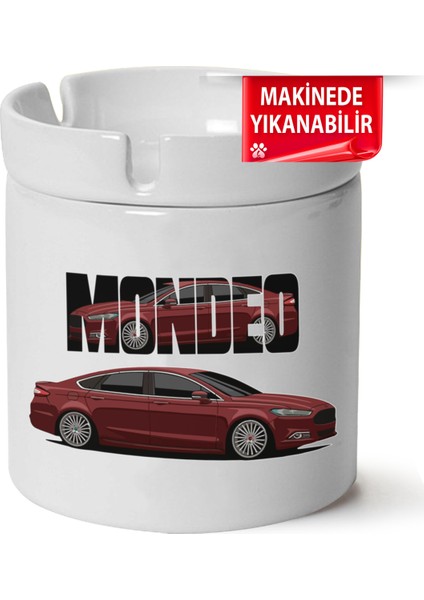 Çakılap Ford Mondeo Mk5 Baskılı Porselen At-Söndür Küllük (Kl-Otmbl-Frd)