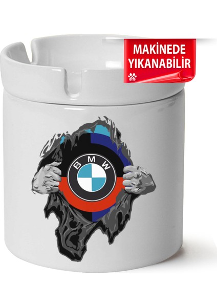 Çakılap Bmw Logo Baskılı Porselen At-Söndür Küllük (Kl-Otmbl-Bmw)