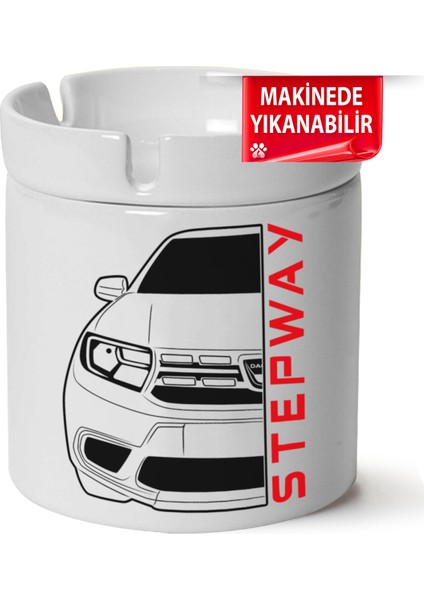 Çakılap Dacia Sandero Baskılı Porselen At-Söndür Küllük (Kl-Otmbl-Dc)