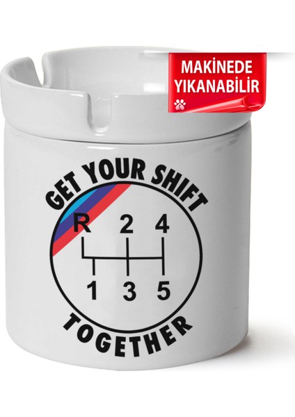 Çakılap Bmw M Logo Baskılı Porselen At-Söndür Küllük (Kl-Otmbl-Bmw)