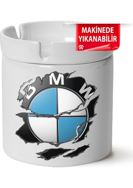 Çakılap Bmw Logo Baskılı Porselen At-Söndür Küllük (Kl-Otmbl-Bmw)