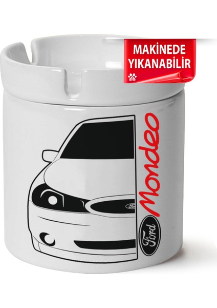 Çakılap Ford Mondeo Mk2 Baskılı Porselen At-Söndür Küllük (Kl-Otmbl-Frd)