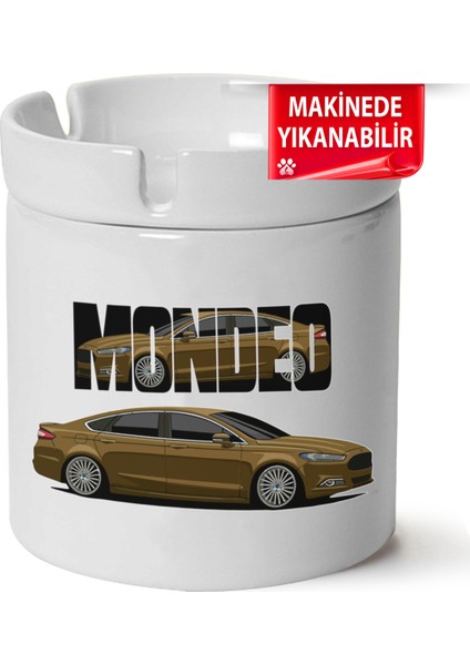 Çakılap Ford Mondeo Mk5 Baskılı Porselen At-Söndür Küllük (Kl-Otmbl-Frd)