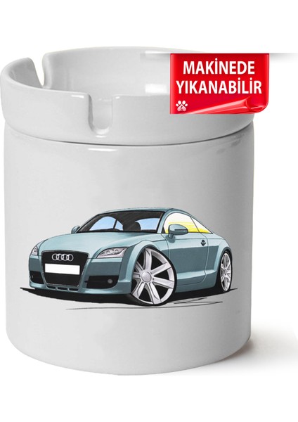 Çakılap Audi Tt Mk2 Baskılı Porselen At-Söndür Küllük (Kl-Otmbl-Audi)