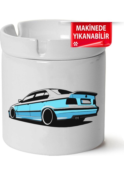 Çakılap Bmw E36 Baskılı Porselen At-Söndür Küllük (Kl-Otmbl-Bmw)