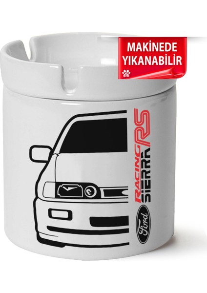 Çakılap Ford Sierra Baskılı Porselen At-Söndür Küllük (Kl-Otmbl-Frd)