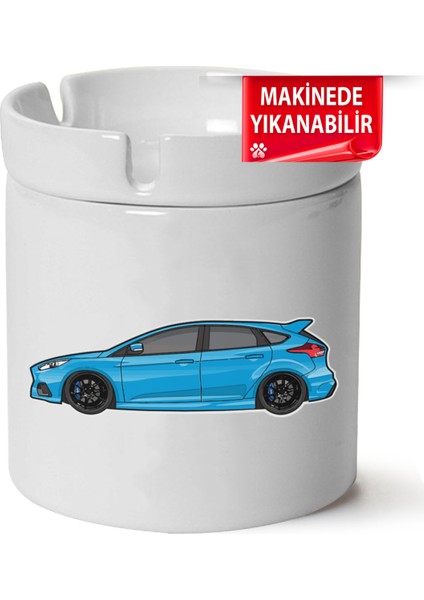 Çakılap Ford Focus Mk3 Baskılı Porselen At-Söndür Küllük (Kl-Otmbl-Frd)