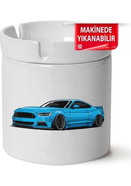 Çakılap Ford Masteng Baskılı Porselen At-Söndür Küllük (Kl-Otmbl-Frd)