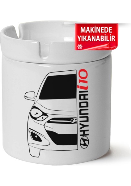 Çakılap Hyundai İ10BASKILI Porselen At-Söndür Küllük (Kl-Otmbl-Hynd)