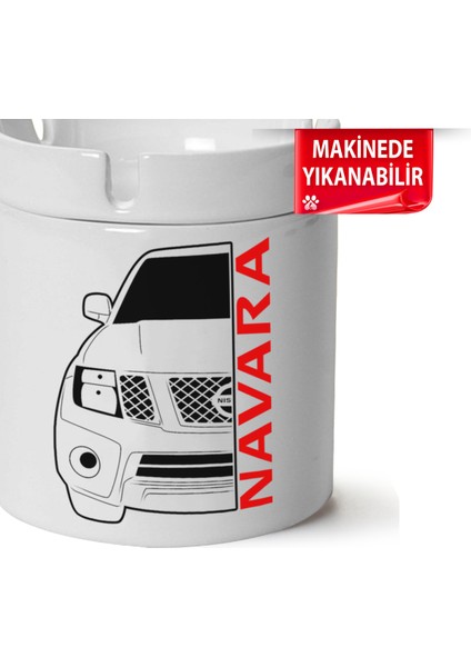 Çakılap Nissan Navara Baskılı Porselen At-Söndür Küllük (Kl-Otmbl-Nssn)