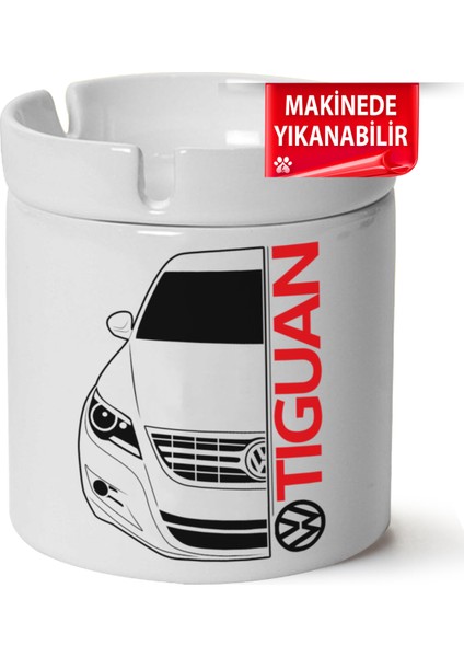 Vw Tiguan Baskılı Porselen At-Söndür Küllük (Kl-Otmbl-Vw)