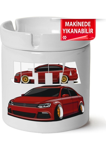 Vw Jetta Mk6 Baskılı Porselen At-Söndür Küllük (Kl-Otmbl-Vw)