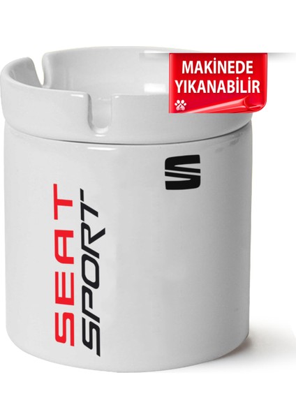 Çakılap Seat Sportbaskılı Porselen At-Söndür Küllük (Kl-Otmbl-Seat)