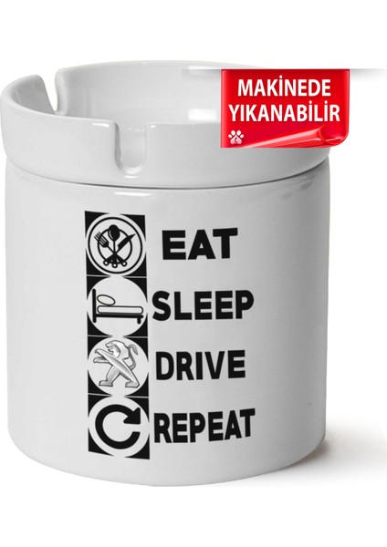 Çakılap Peugeot Logobaskılı Porselen At-Söndür Küllük (Kl-Otmbl-Pgt)