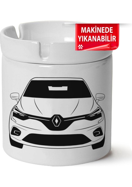 Çakılap Renault Clio 6 Baskılı Porselen At-Söndür Küllük (Kl-Otmbl-Rnlt)