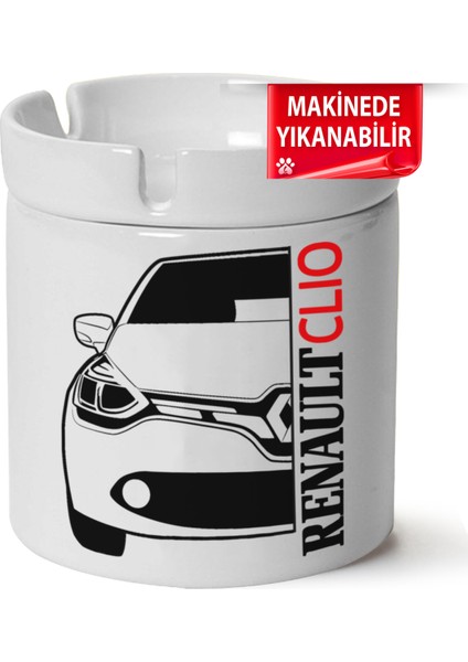 Çakılap Renault Clio 4 Baskılı Porselen At-Söndür Küllük (Kl-Otmbl-Rnlt)