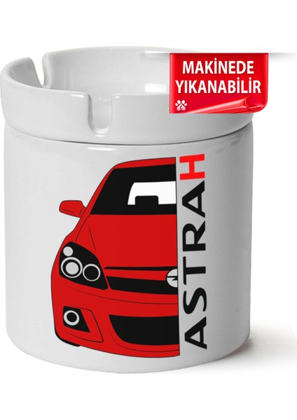 Çakılap Opel Astra H Baskılı Porselen At-Söndür Küllük (Kl-Otmbl-Opl)