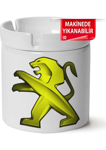 Çakılap Peugeot Logobaskılı Porselen At-Söndür Küllük (Kl-Otmbl-Pgt)