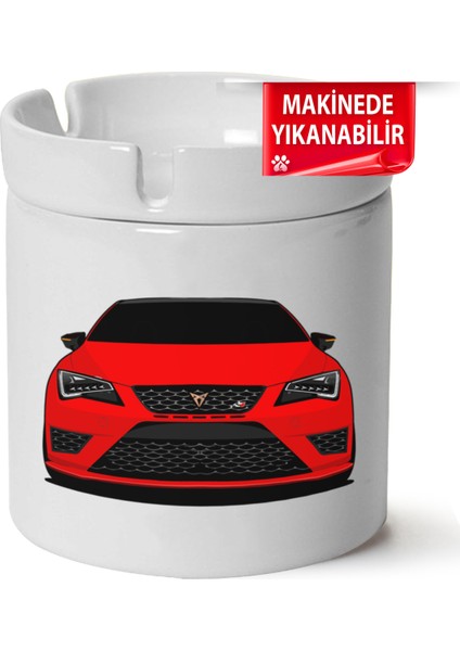 Çakılap Seat Leon MK3BASKILI Porselen At-Söndür Küllük (Kl-Otmbl-Seat)