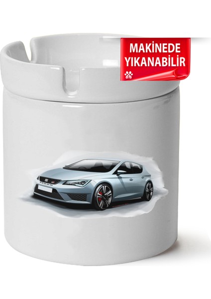Çakılap Seat Leon MK3BASKILI Porselen At-Söndür Küllük (Kl-Otmbl-Seat)