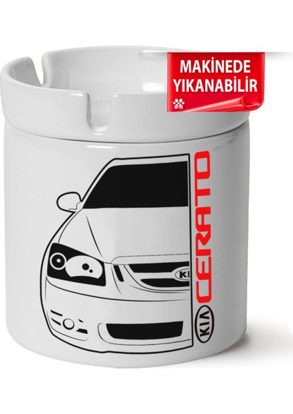 Çakılap Kia Ceratobaskılı Porselen At-Söndür Küllük (Kl-Otmbl-Kia)