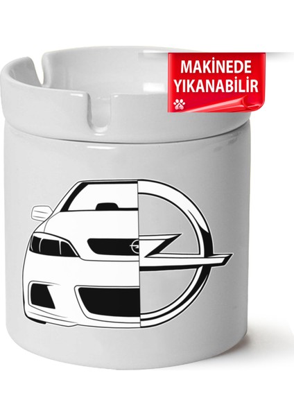 Opel Astra G Baskılı Porselen At-Söndür Küllük (Kl-Otmbl-Opl)