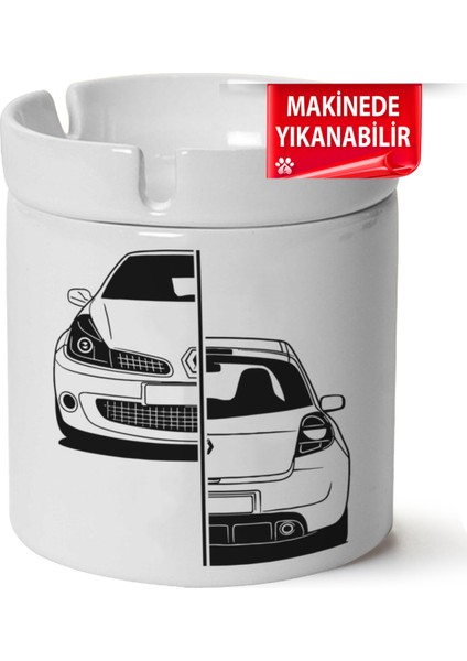 Çakılap Renault Clio 1 Baskılı Porselen At-Söndür Küllük (Kl-Otmbl-Rnlt)
