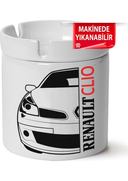 Çakılap Renault Clio 3 Baskılı Porselen At-Söndür Küllük (Kl-Otmbl-Rnlt)