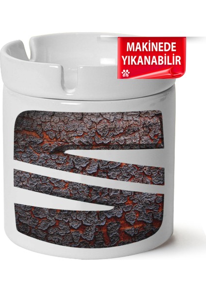 Çakılap Seat Logobaskılı Porselen At-Söndür Küllük (Kl-Otmbl-Seat)