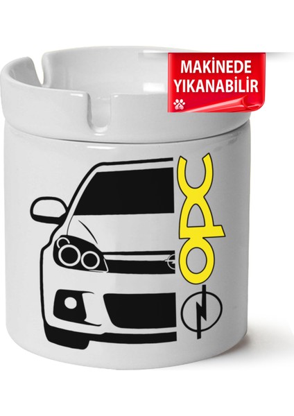 Çakılap Opel Astra H Baskılı Porselen At-Söndür Küllük (Kl-Otmbl-Opl)