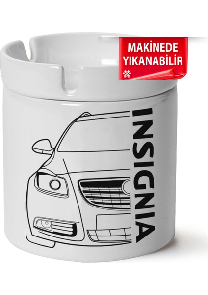 Çakılap Opel Insignia Baskılı Porselen At-Söndür Küllük (Kl-Otmbl-Opl)