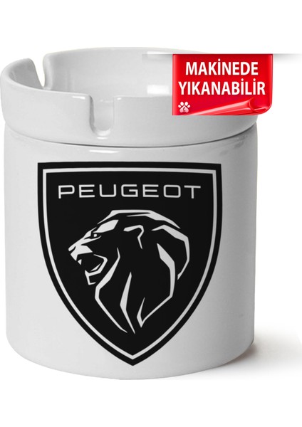 Çakılap Peugeot Logobaskılı Porselen At-Söndür Küllük (Kl-Otmbl-Pgt)