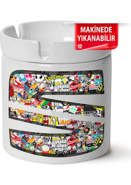 Çakılap Seat Logobaskılı Porselen At-Söndür Küllük (Kl-Otmbl-Seat)